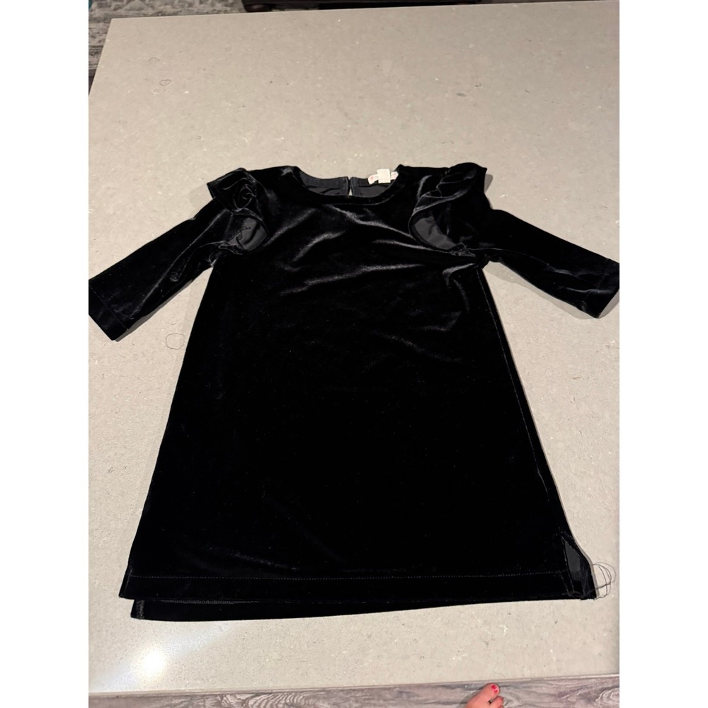 Crewcuts Girls size 3 velvet black dress